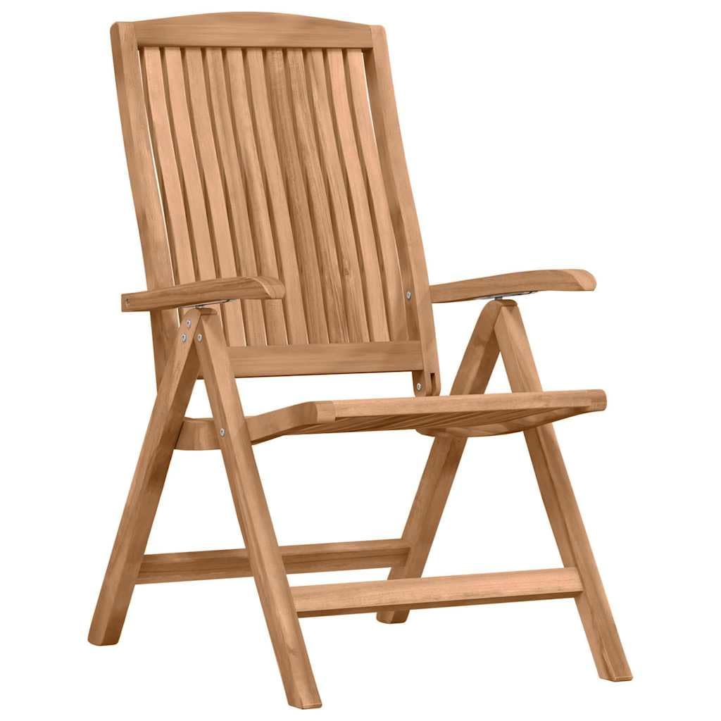 Set di 4 mobili da giardino in legno massiccio di teak, 74,5 x 60 x 104 cm, marrone, design moderno, robusto e durevole, per balcone, terrazza, giardino