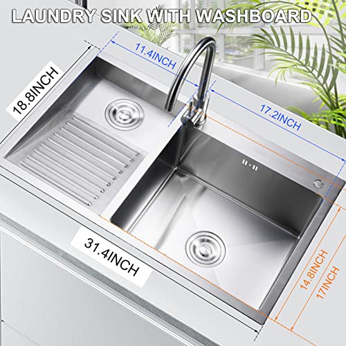 Lavadero de cocina Marca KSYGINXD (3)