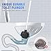 uptronic Toilet Plunger with Holder, Unique Plunger with All-Angle Design, Plungers for Bathroom with Holder, Heavy Duty Toilet Plunger for 5.7-inch Toilet Drain Bathroom Cleaning