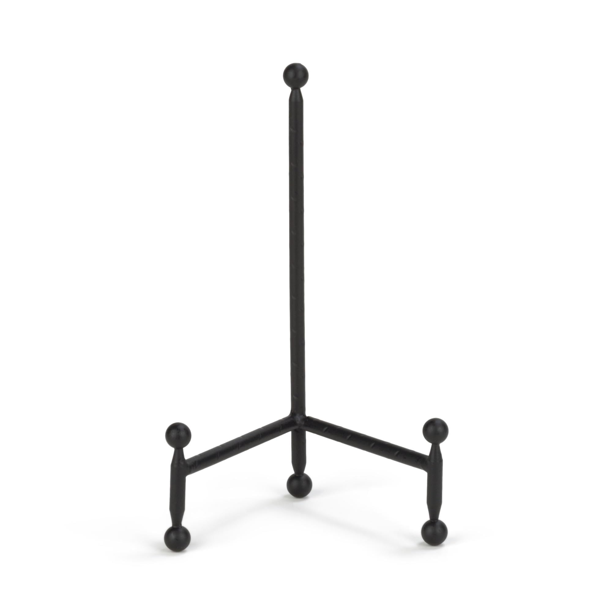 TRIPAR Modern Tripod Easel Display, Black Finish (5.25-Inch Depth, 1 Foot Height) - Lightweight & Durable Design - Perfect for Displaying Decorative Pictures, Artwork, Plates, Tiles, & More (10 Inch)