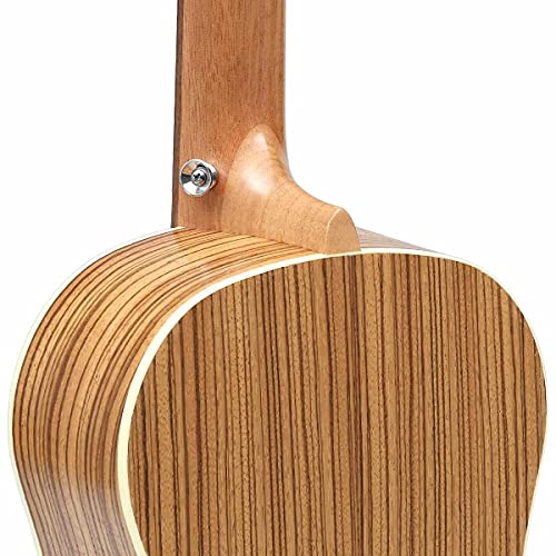 Ukulélé Baryton acoustique en bois zébré satiné de 76,2 cm Baritone Ukelele avec préampli et égaliseur intégré… - Les Beatles, Paul McCartney, John Lennon, RIngo Starr, George Harrison Ukulélé Baryton acoustique en bois zébré satiné de 76,2 cm Baritone Ukelele avec préampli et égaliseur intégré… – Image 5