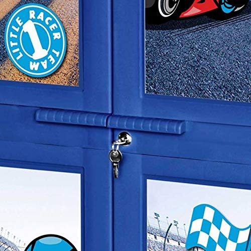 Image of Cello Big Little Racer Kids Plastic Cabinet Blue,2 Door