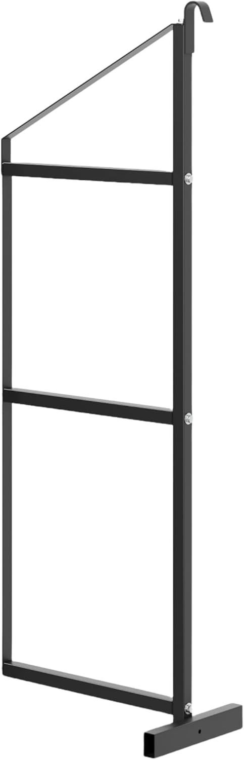 1 Pack Shipping Container Shelf Brackets, 22" D x 60" H, 3-Tier, 1100 LBS Capacity, Powder Coated Steel Shipping Container Shelving, Quick Hang D Hook, for Cargo Storage, Warehouse, Garage