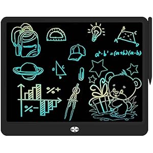 LCD Writing Tablet, Extra large 15 Inch, Colorful Screen, Erasable Electronic Digital Drawing Pad Doodle Board, Gift for…