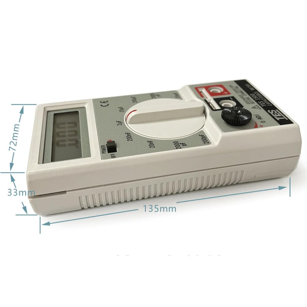 Medidor de Capacitancia Digital, Medidor de Capacitancia Integral de Doble Armónico de Alta Precisión, Medidor de Capacitancia Digital para Mantenimiento de Electricistas