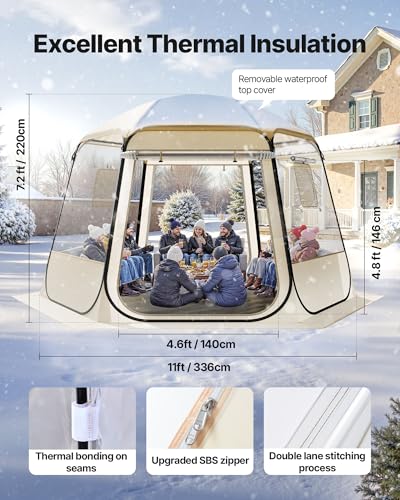 VEVOR 11x10.2FT Pop Up Bubble Tent