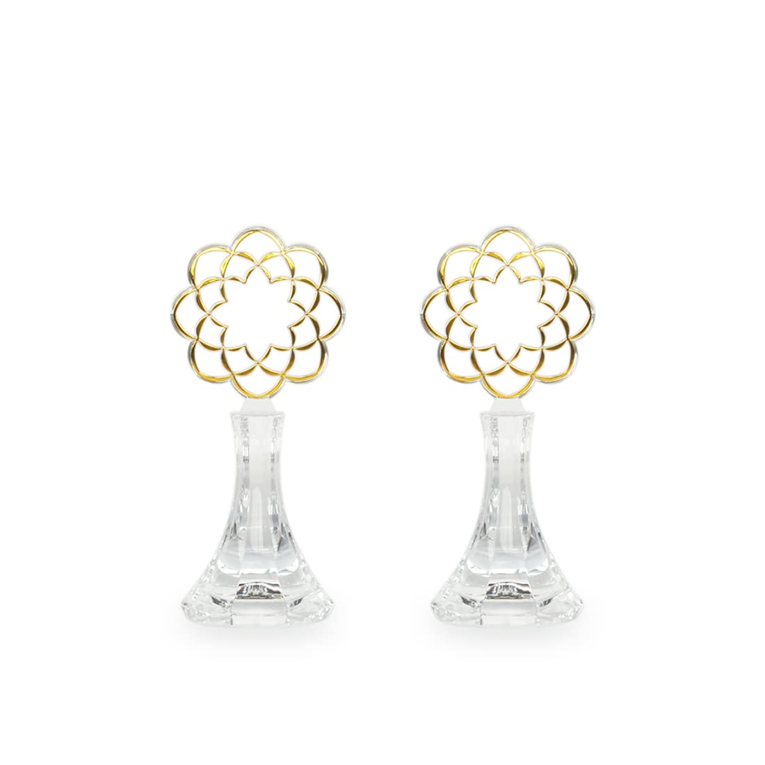 ESPERIA | Pair of SGI Classic Guardians in Clear Plastic Butsudan for Gohonzon Protection, SGI Buddhism Practice Accessory