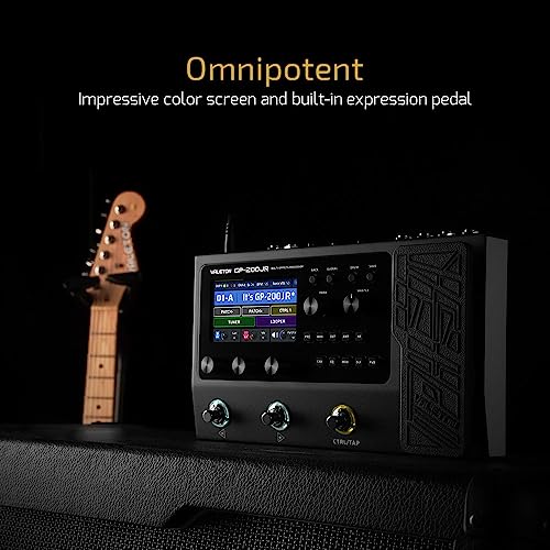 Image of VALETON Multi Effects Processor Pedal Guitar Bass Amp Modeling IR Cabinets Simulation Multi-Effects with Expression Pedal FX Loop MIDI I /O Stereo OTG USB Audio Interface GP-200JR