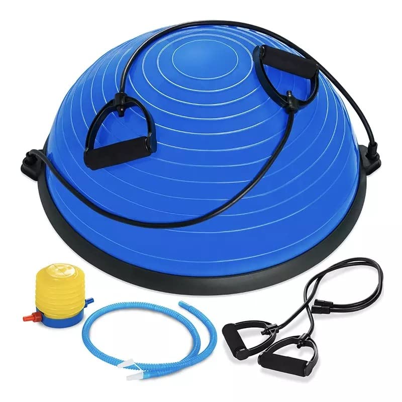CHOUDHARY Half Balance Ball 48cm Size Balance Board with Resistance Bands Balance Trainer with Pump for Core Ab Training Yoga Home Fitness Stability Workout Strength Exercise Physical Therapy & Gym bosuing Ball (B0BYMVHNFR) Amazon Price History, Amazon Price Tracker