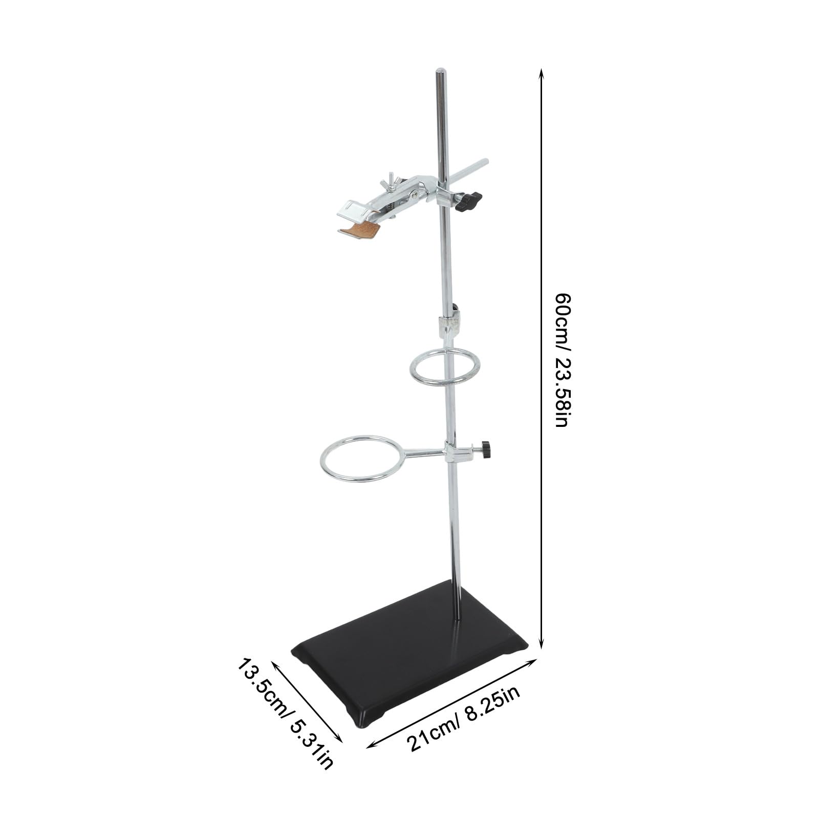 LIFKOME Soporte De Laboratorio Metálico Base Ancha Soporte De Embudo y Abrazadera Para Adecuado Para Enseñanza y Experimentos Científicos