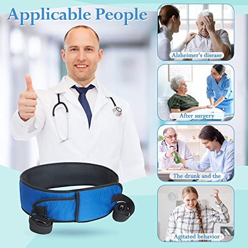 Medical Restraints for Bed Elderly Fall Prevention Devices Hospital Bed Restraints Dementia Patient Waist Control Belt Beds Guard Safety Belt for Seniors Beds Assistance Adjustable Roll Straps (Blue) 6 Medical Restraints for Bed Elderly Fall Prevention Devices Hospital Bed Restraints Dementia Patient Waist Control Belt Beds Guard Safety Belt for Seniors Beds Assistance Adjustable Roll Straps (Blue) - Image 7