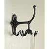 Ctw decorative cast iron metal spinning wall mount hook vintage inspired from 1895 decor black  urban country home decor