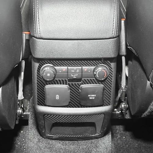 Image of YAMUDA Compatible with 37 PCS Decorative Interior Protection Carbon Fiber Sticker for Ford Explorer 2013-2019 (Black)