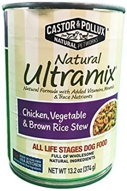Natural Ultramix Chicken, Vgatable & Brown Rice Stew Adult Dog Food, 13.2 Ounce Cans (Case Of 12)