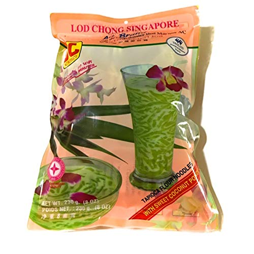 AC Lod Chong Singapore Tapioca Flour Noodles with Sweet Coconut Powder 8 oz