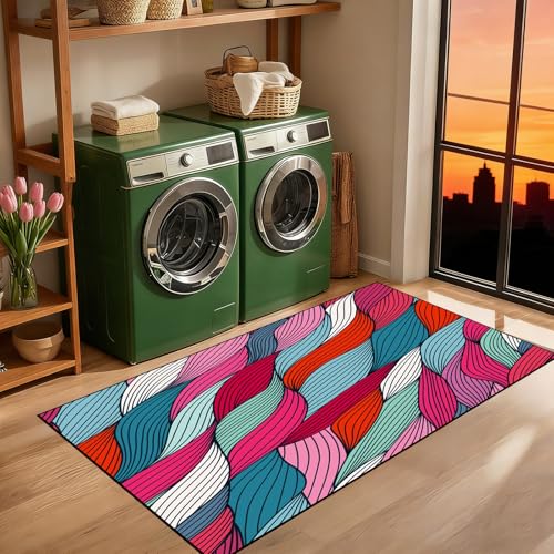 Alfombra de pasillo lavable de 40 x 210 cm para pasillos de casa 4