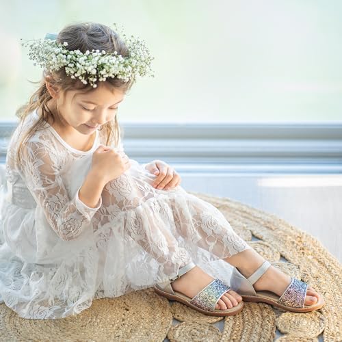 Image of Kiderence Toddler Girls Sandals Little Girls Kids Summer Shoes Toddler Sandals
