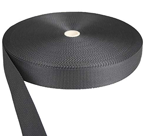 Gurtband Polypropylene schwarz 30mm breit - 50 Meter Länge / 3 cm Breite