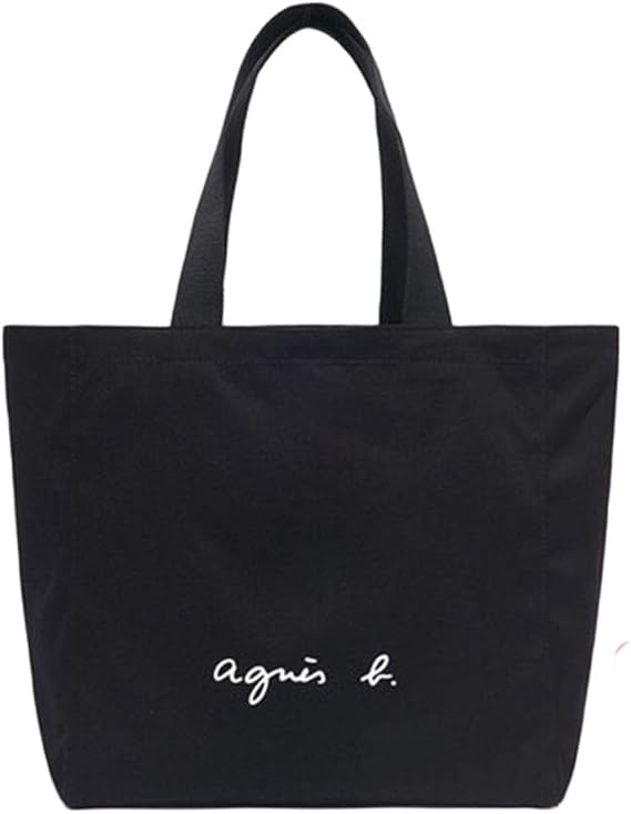 Amazon Agnes B Voyage アニエスベー ボヤージュ コットントートバッグ キャンパスバッグ レディース メンズ バッグ ブラック Winserford トートバッグ