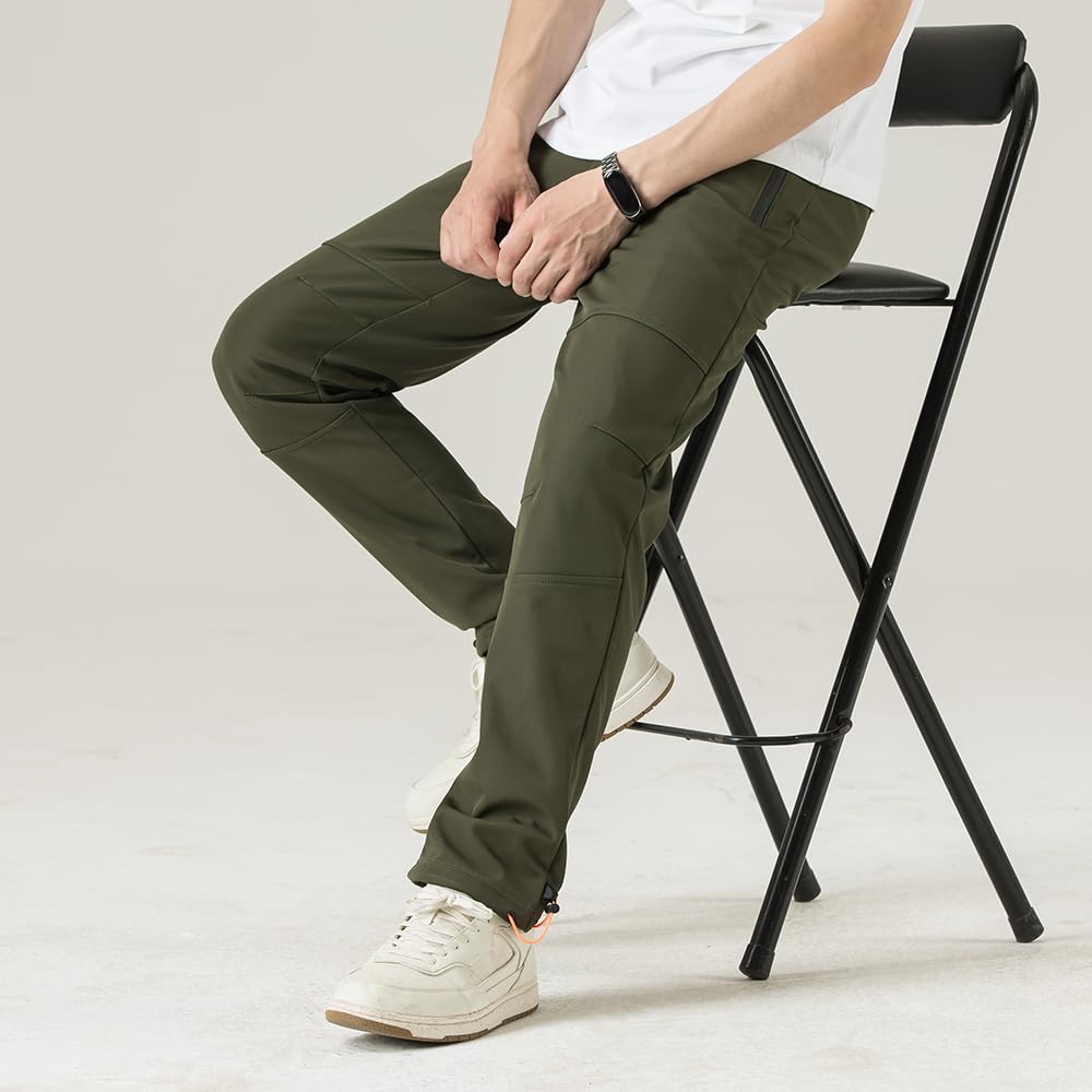 TONY BACKER Pantaloni Uomo Invernali Sci Trekking Impermeabile Antivento Escursione shoftshell Outdoor