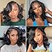 Jolanly 13x4 Lace Front Wigs Human Hair Pre Plucked Short Bob Wig Lace Front Wigs Human Hair No Tangle Minimal Shedding Longer Life 8 Inch