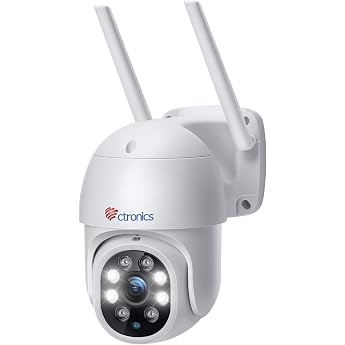 Ctronics 2K 3MP PTZ Surveillance Camera WiFi Outdoor IP Camera