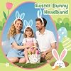 KHC-KHF Easter-Headband Bunny-Headbands Halloween Plush Rabbit Ear Costume Bunny Headband Tail Accessories Party Makeup Birthday Favors s Adult Headwear