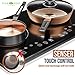 Evergreen Home 1800W Double Digital Induction Cooktop | Portable Countertop Burner-Easy To Clean (black)