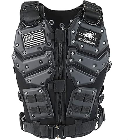 ACTIONUNION Tactical Vest for Men Airsoft Vest Youth Halloween Cosplay Costume Cover