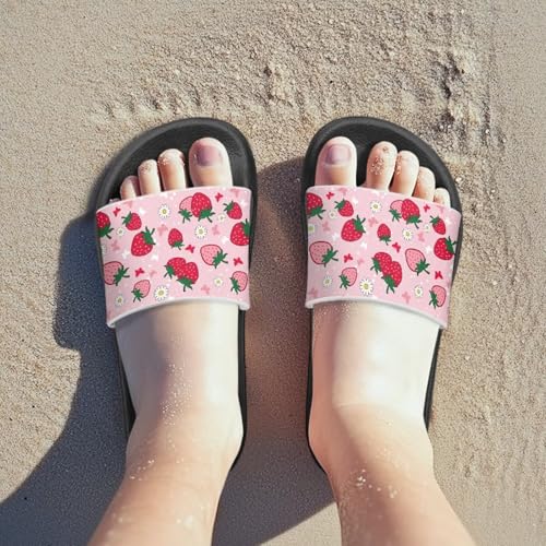 Girls Slide Sandals Anti-Slip Sandal Boys Lightweight Slip On Summer Slippers EVA Sole for Beach Pool2