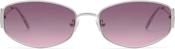 Retro Oval Sunglasses For Women Men Hexagonal Rectangle Metal Frame Sun Glasses AP3625