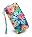 LoveShe Women's Flower Polyester Bifold Purse Clutch Wallet Card Holder