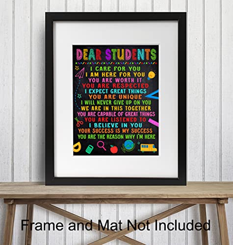 Classroom Decor Gift - Teacher Supplies - School Wall Decor - Positive Inspirational Educational Motivational poster for Kids - Back to School Classroom Wall Art -Classroom Decorations - UNFRAMED 8x10 - Image 4