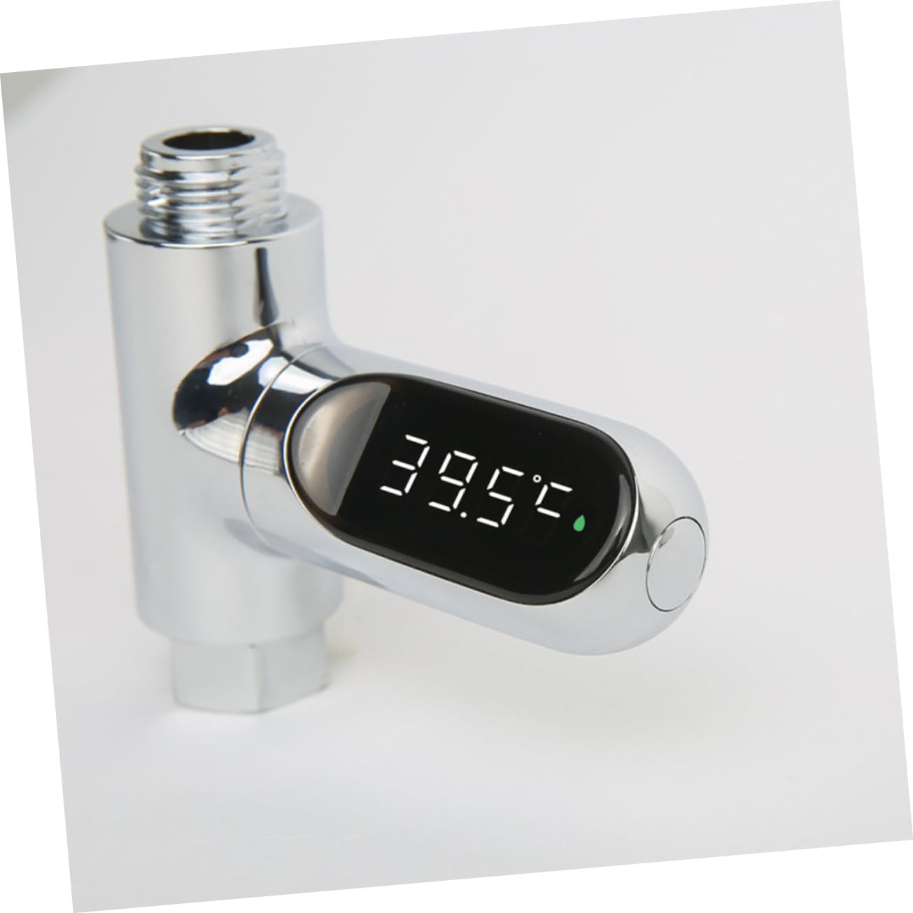 LED Display Wassertemperaturmesser für Babydusche 1/2 Zoll Silber