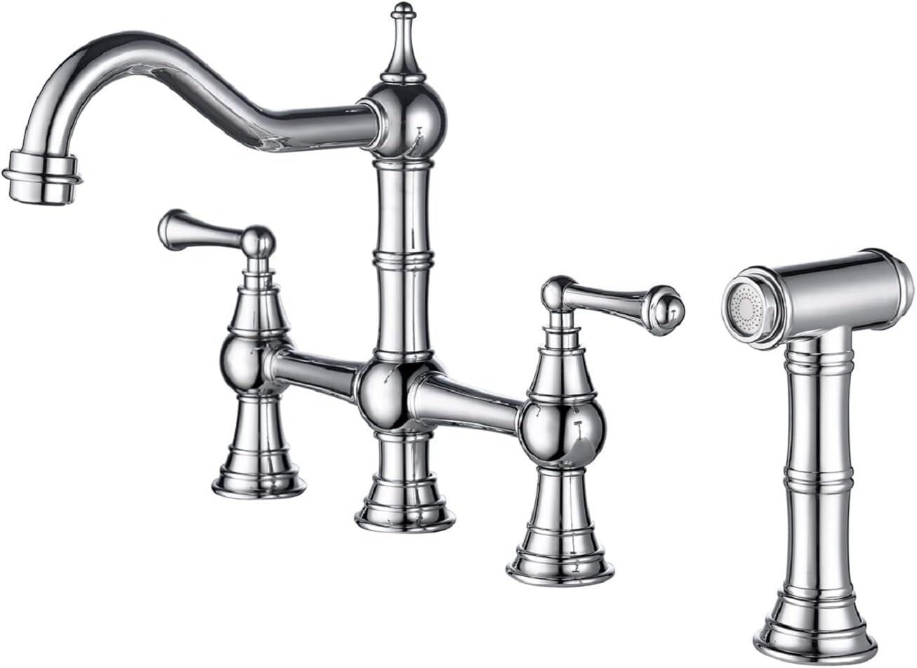 Robinet de cuisine avec douchette latérale pour évier moderne et chic