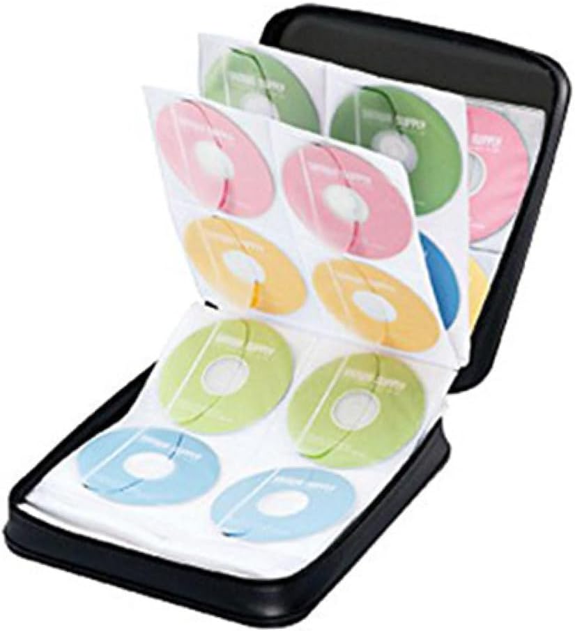 Disc Cd Dvd Case Storage Bag Secure Zipper Organizer for Travel Cd Box Easy Access