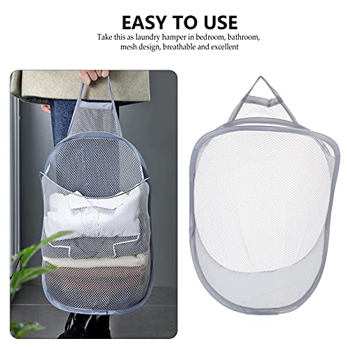 Lurrose 2Pcs Parede Cestos De Roupa Dobrável Cesto de Roupa Suja Cesto de Roupa Dobrável Saco de Lav