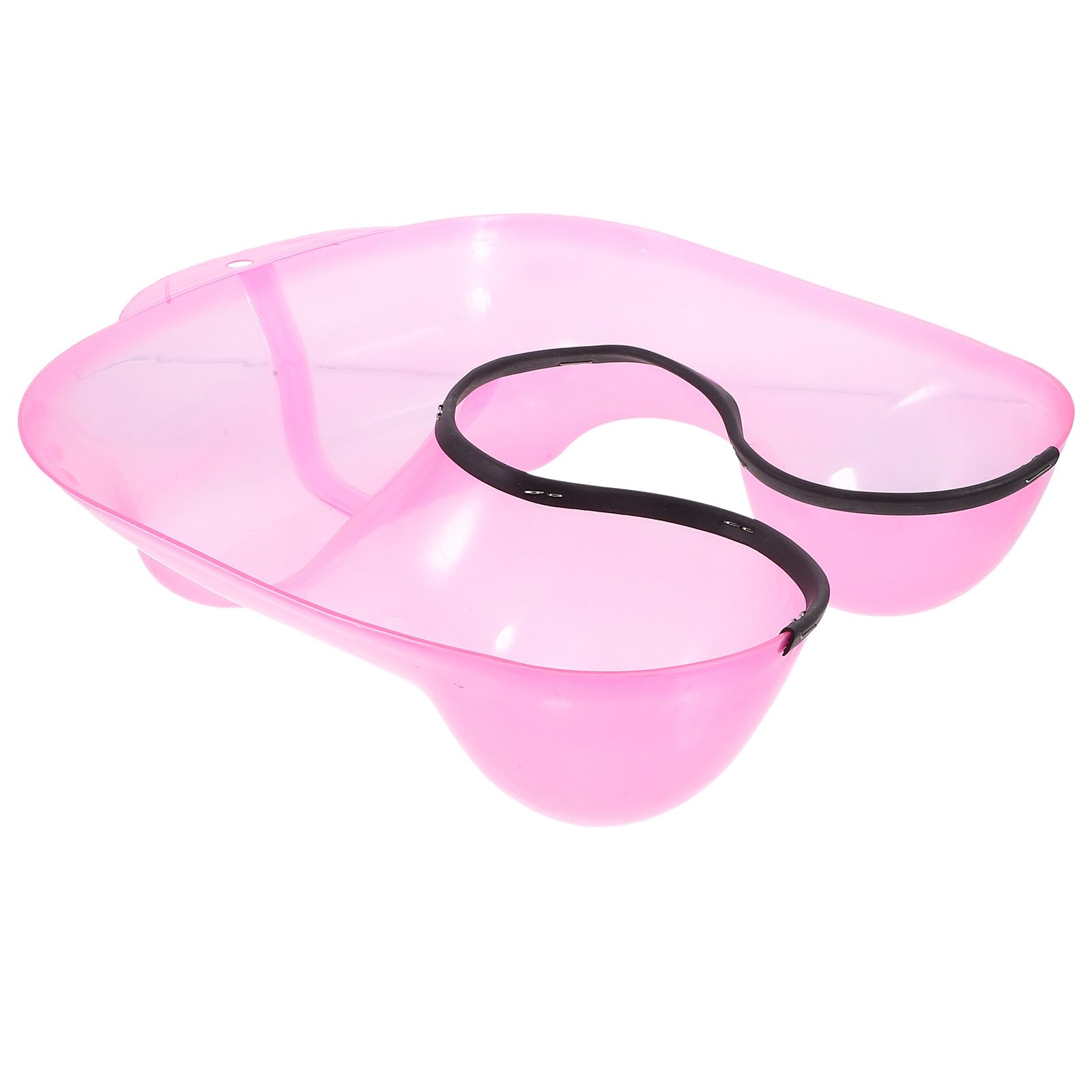 DOITOOL Bandeja Cuello de Peluquería Abs Rosa, Resistente y Fácil de Almacenar para Teñir y Permanente, Adecuado para Uso Profesional en Salón o DIY