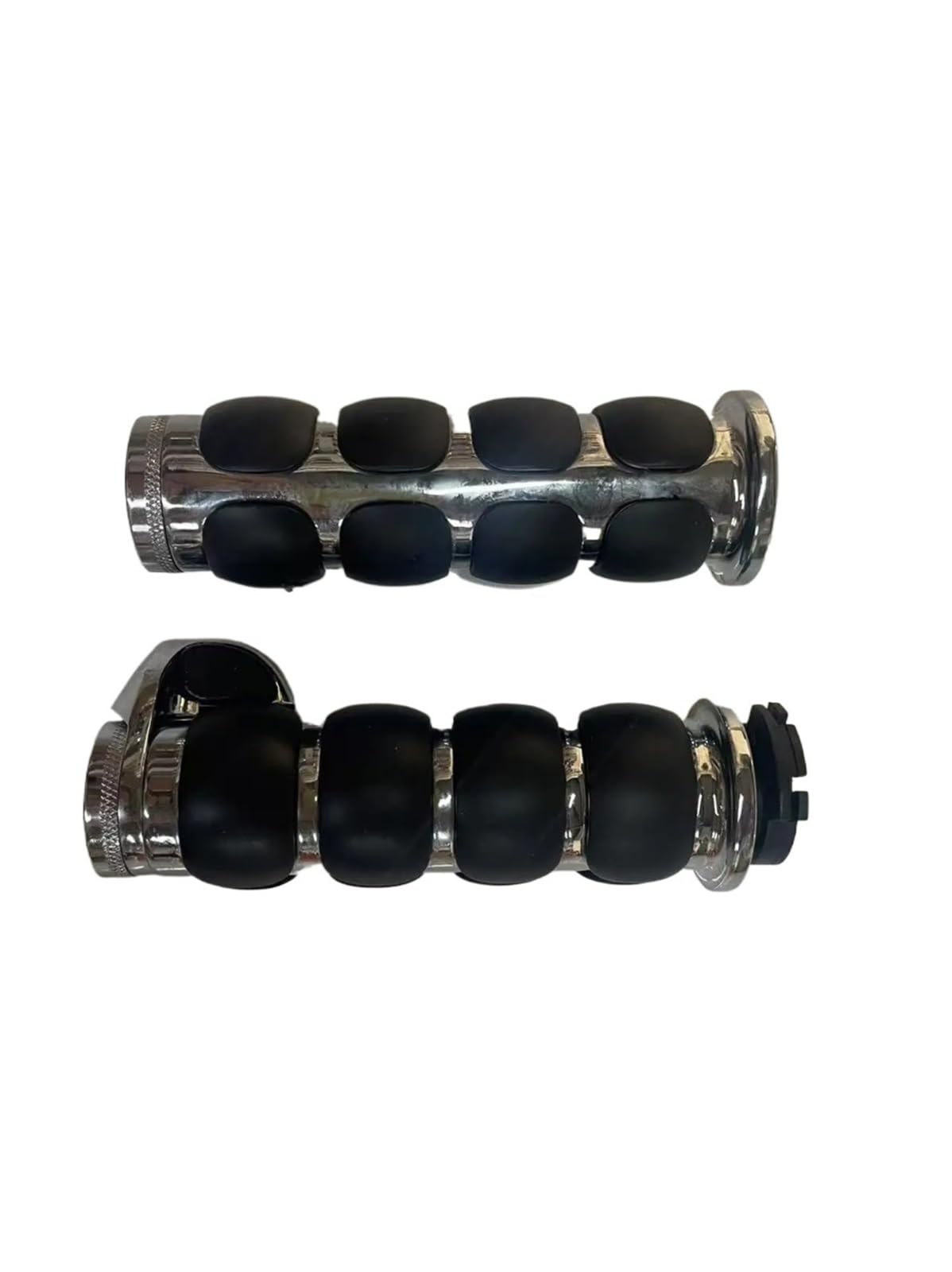 Manopole Per Freni In Gomma Manopole per manubrio antiscivolo in gomma da 1" e 25 mm, adatte per Harley, adatte per Honda, adatte per Kawasaki, adatte per Suzuki, Cross Grip