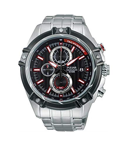 Preisvergleich Produktbild Pulsar Herren Chronograph Quarz Uhr mit Edelstahl Armband PV6001X1