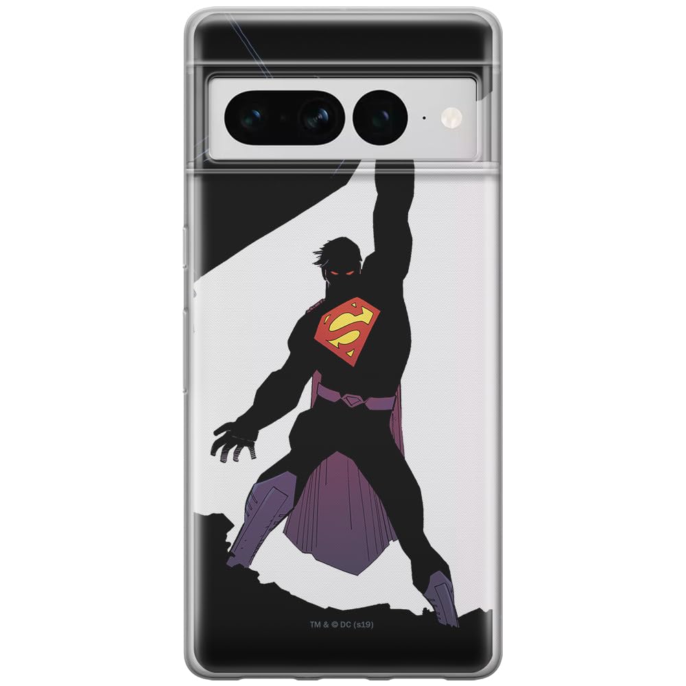 ERT GROUP mobile phone case for Google PIXEL 7 PRO original and officially Licensed DC pattern Superman 008 optimally adapted to the shape of the mobile phone, partially transparent