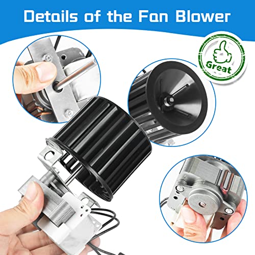 S97009796 Fan Blower Assembly 70 Cfm 120V For Broan Bathroom Bulb Heaters 164-E、G、J、K、L、M And 162-E G J K L M 97009796, S97009758, S97009796B Ventilation Motor Replacement Kit #TOP1