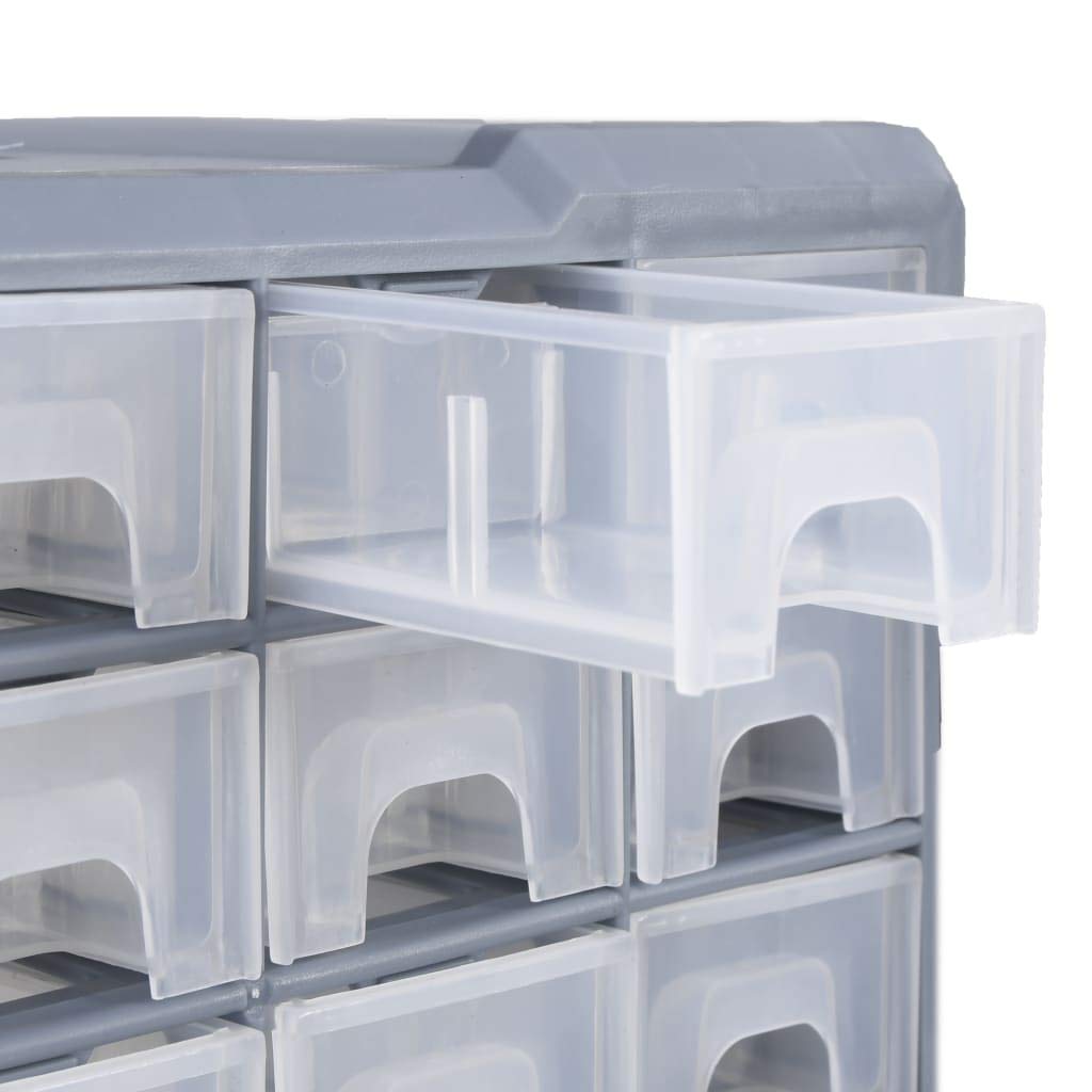 vidaXL Organizador Multicajones con 40 Cajones Herramientas Armario Pared Almacenamiento Taller Caja Manualidades Artesanía Costura Clavos