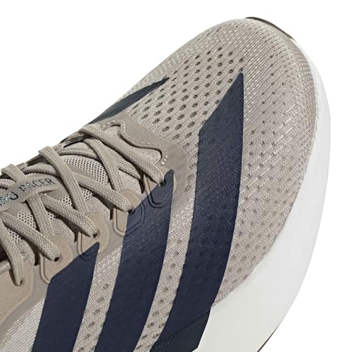 adidas Herren Adizero Pacer Shoes, Khaki Three/Night Indigo/Core White, 44 EU – Ansicht 7