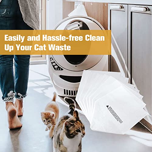 Ligebul Pacote com 100 sacos de areia de robô de gato para sacos de lixo R-obot 4 e 3, sacos de arei