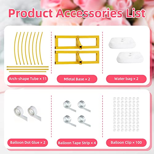 Bojoy 9.5Ft Wedding Arch Balloon Arch Stand, Circle Backdrop Stand, Golden Metal Round Balloon Arch Kit Decoration, For Birthday Party Decoration, Baby Shower Photo Background Decoration #TOP2