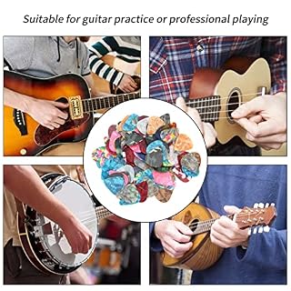 Omabeta Jeu de médiators pour Guitare, Timbre Chaud Celluloid Pick Set 100PCS 0,71 mm d’épaisseur Pièces de Rechange… - Les Beatles, Paul McCartney, John Lennon, RIngo Starr, George Harrison Omabeta Jeu de médiators pour Guitare, Timbre Chaud Celluloid Pick Set 100PCS 0,71 mm d'épaisseur Pièces de Rechange… – Image 5