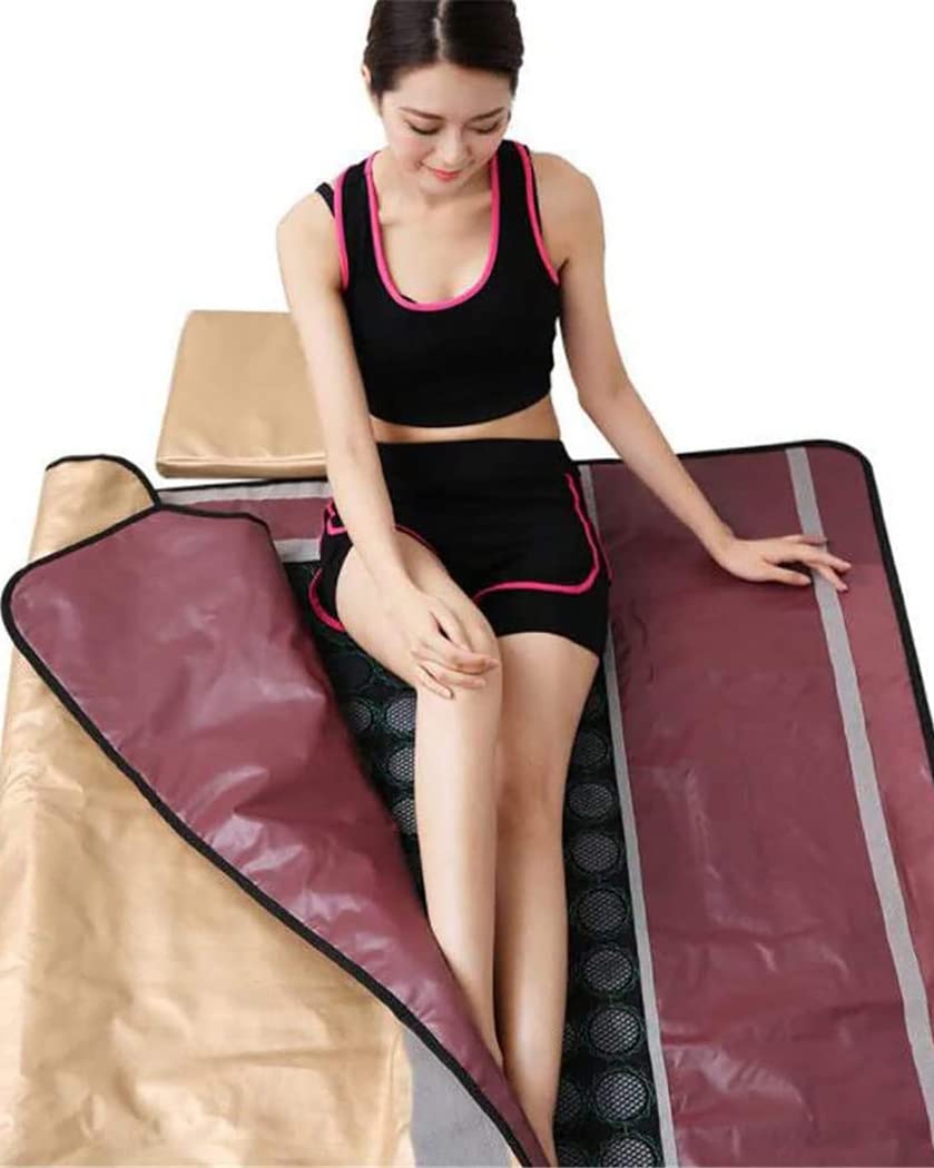 Manta de sauna de infrarrojos lejanos para pérdida de peso, portátil, 3 zonas, manta térmica para adelgazar y terapia de spa