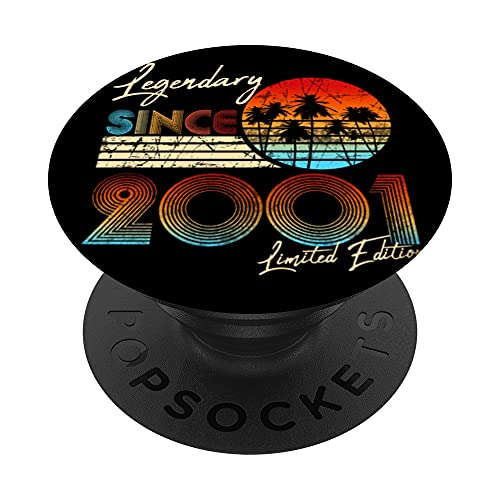Nées En febrero 2001, regalo de cumpleaños de 20 años vintage PopSockets PopGrip Intercambiable