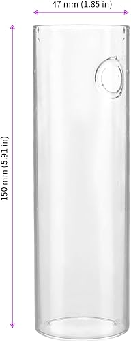 Miniatura 2 de 6 macetas de cristal montadas en la pared, soporte para plantas de tubo de vidrio de pared, floreros de vidrio transparente para colgar en la pared,